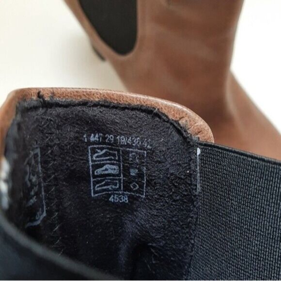 MARC High Heel Ankle Booties Genuine Leather Taupe Sz Eur 42 | US 11-11.5 - Picture 14 of 15